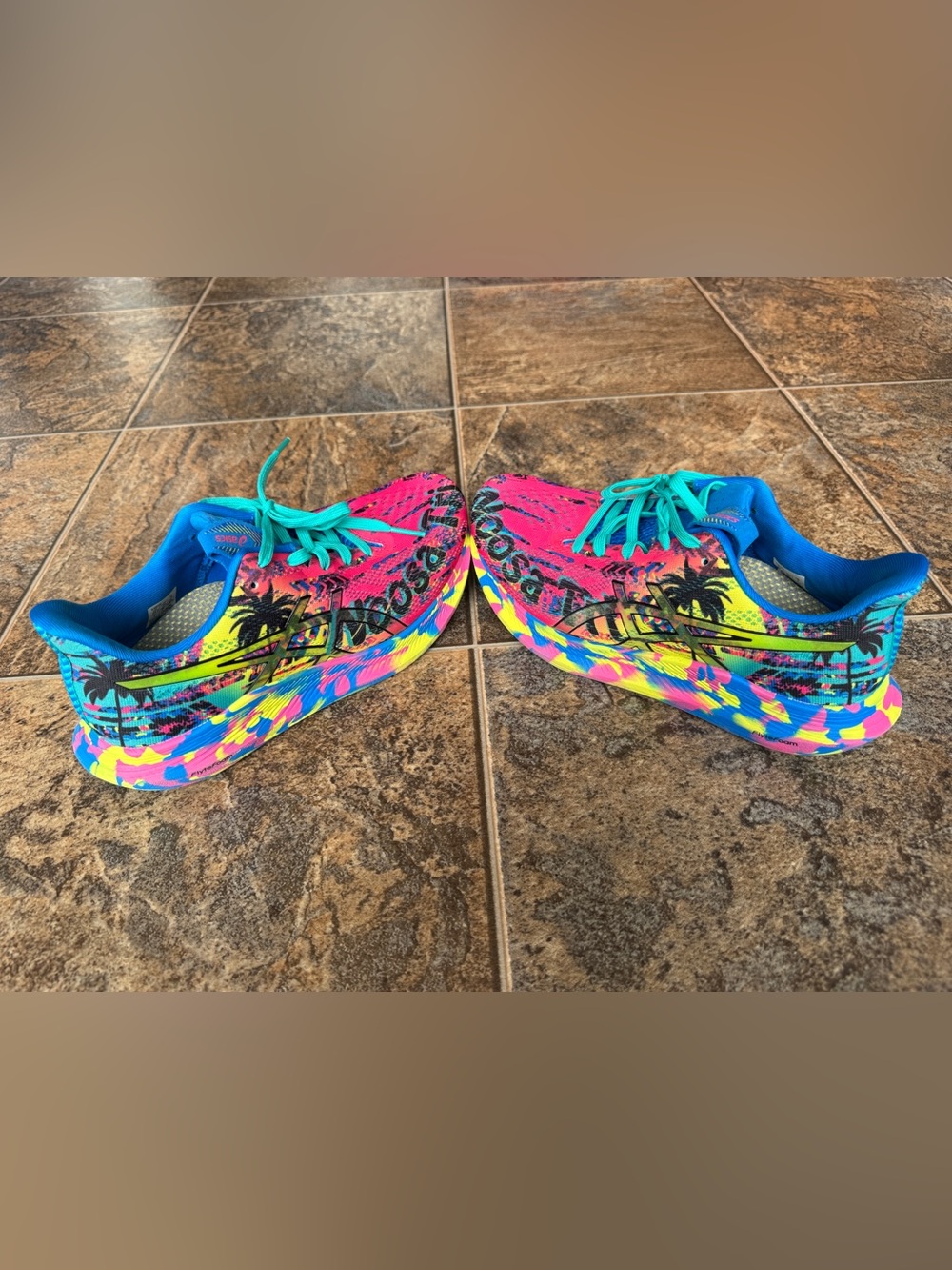 ASICS Noosa Tri 14 Running Shoes Sneakers- Pink Glo/Black, Women’s Size 7